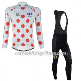 Tenue Maillot à Pois M/L + Collant à Bretelles 2017 Tour De France